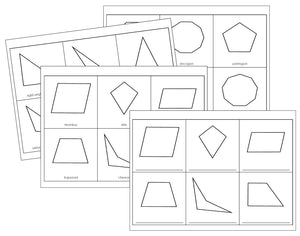 Geometry Cabinet Worksheets - Montessori Print Shop