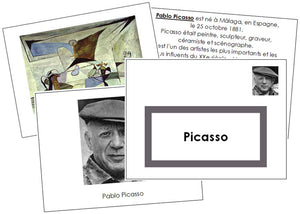French - Pablo Picasso Art Book (border) - Montessori Print Shop
