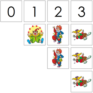 clown numbers & counters - Montessori Print Shop
