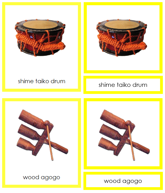 Asian Musical Instruments Montessori Print Shop