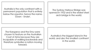 Fun Facts of Australia/Oceania - Montessori Print Shop continent study