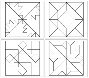 Geometric Art Coloring Patterns (Set 3) - Montessori Print Shop