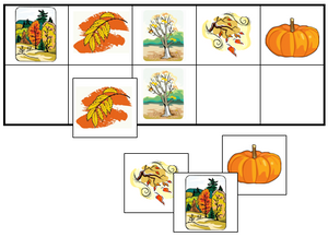 Fall Match-Up & Memory Game - Montessori Print Shop