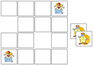 Clown Match-Up & Memory Game - Montessori Print Shop