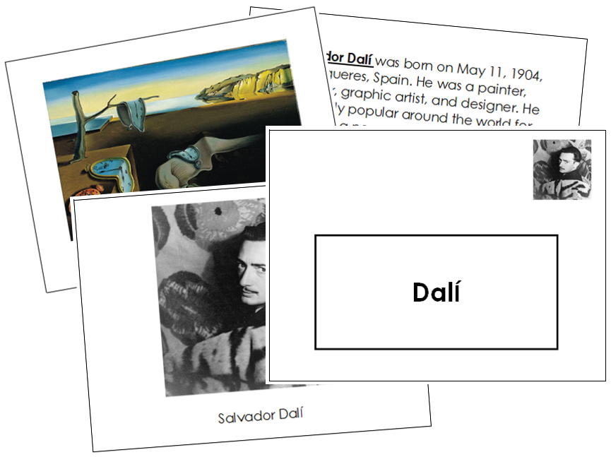 Salvador Dalí Art Book - montessori art materials