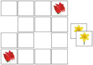 Flower Match-Up & Memory Game - Montessori Print Shop