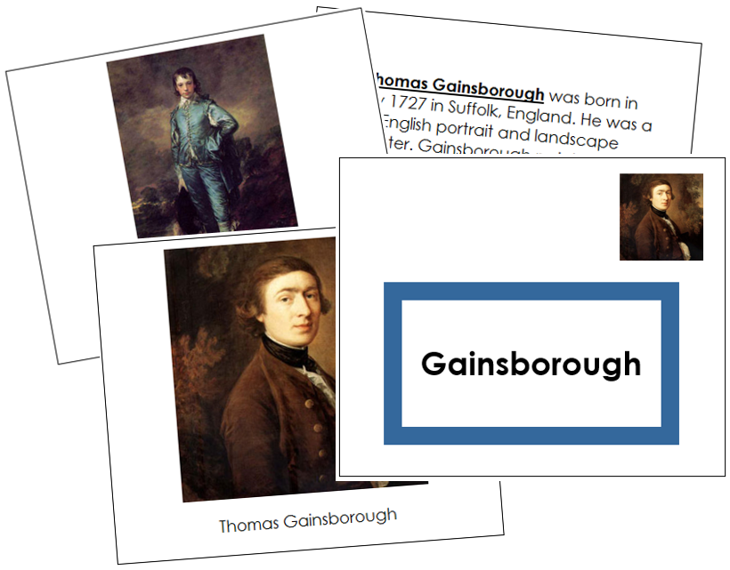 Thomas Gainsborough Art Book - montessori art materials
