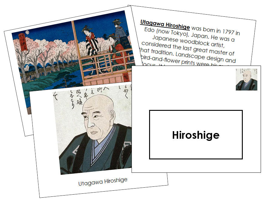 Utagawa Hiroshige Art Book - Montessori Print Shop
