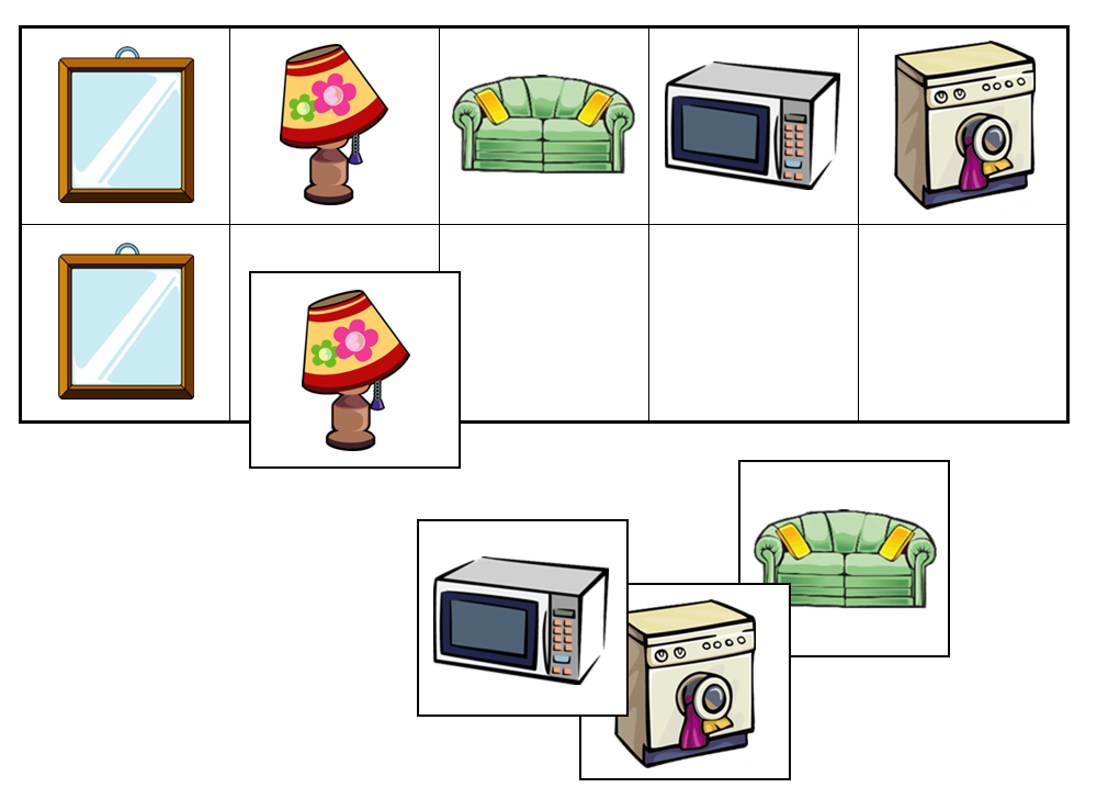 Household Items Match-Up & Memory Game - Montessori Print Shop preschool activity