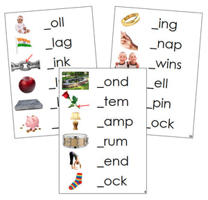 Step 2: Initial Sound Cards (photos) - Montessori Print Shop phonics program