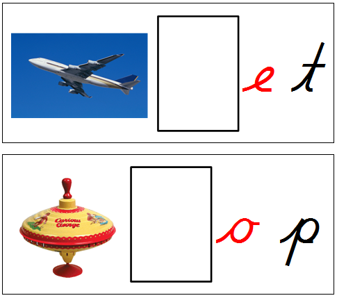 phonetic sound cards - Montessori moveable alphabet