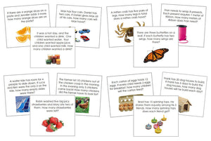 Math Word Problems Bundle - Montessori Print Shop