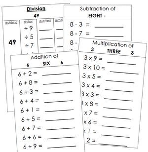 Printable Montessori Math Booklets - Montessori Print Shop
