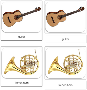 Musical Instruments Safari Toob Cards - Montessori Print Shop