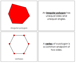 The Study of a Polygon Nomenclature Book - Montessori Print Shop