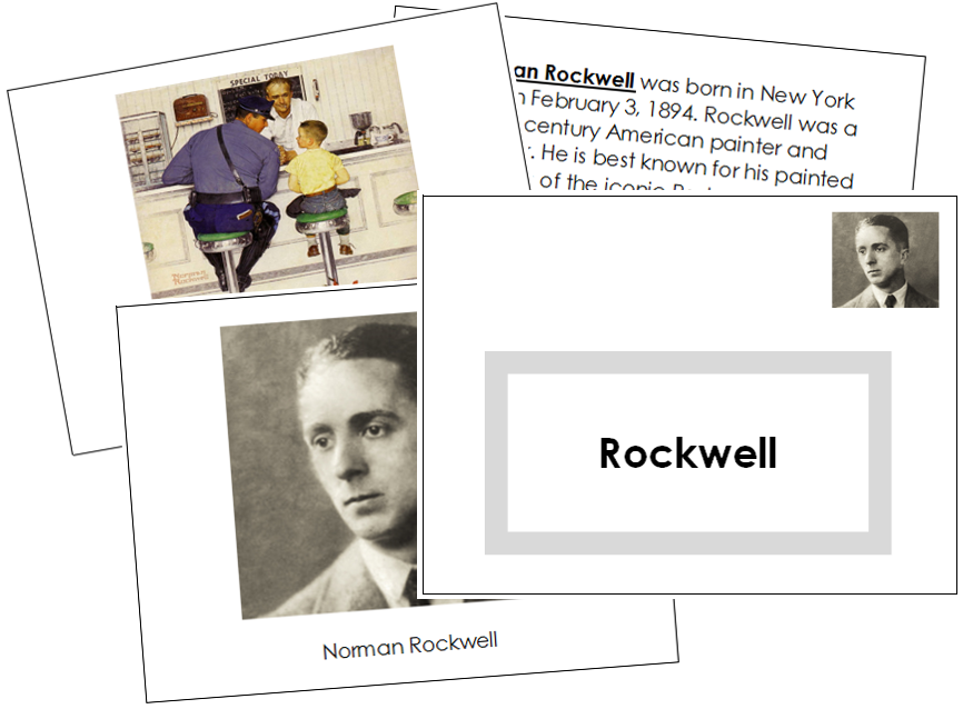 Norman Rockwell Art Book - montessori art materials