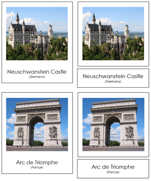 Landmarks of Europe - Montessori Print Shop continent study