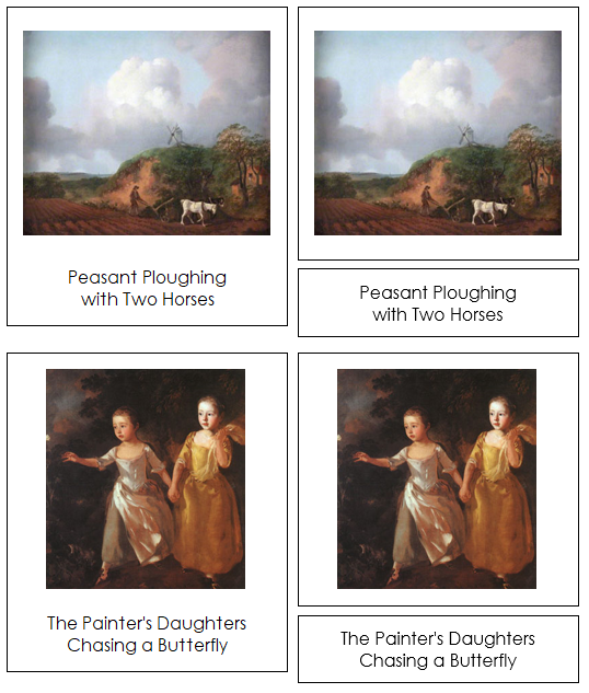 Thomas Gainsborough Art Cards - montessori art materials