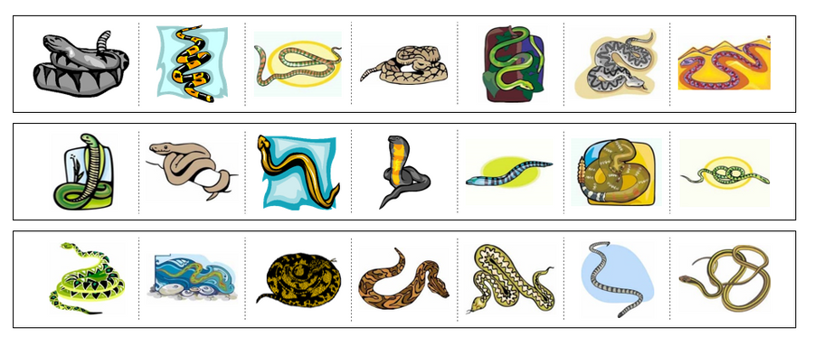 Snakes Cutting Work - Preschool Activity by Montessori Print Shop