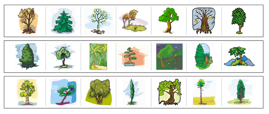 Trees Cutting Work - Preschool Activity by Montessori Print Shop