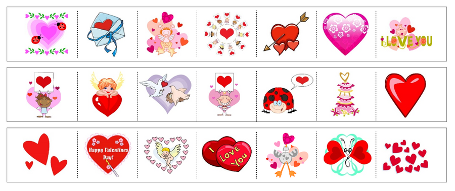 Valentine's Day Cutting Work - Preschool Activity by Montessori Print Shop