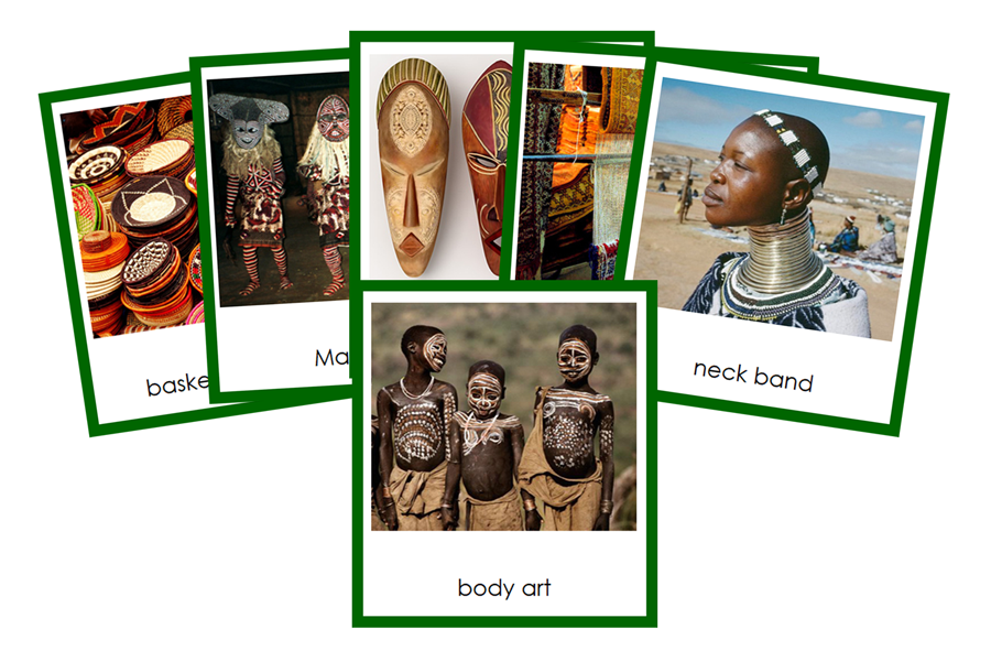 World Culture Cards Bundle (color borders) - Montessori Print Shop Digital Download
