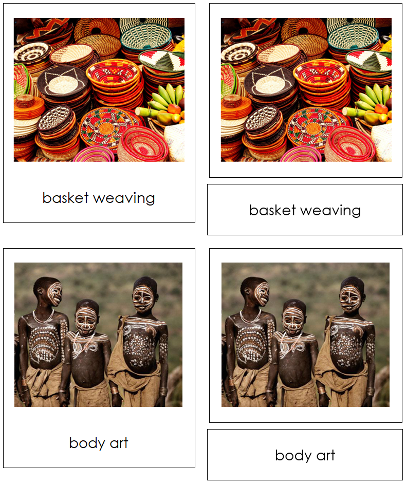 Culture of Africa Cards - Montessori Print Shop