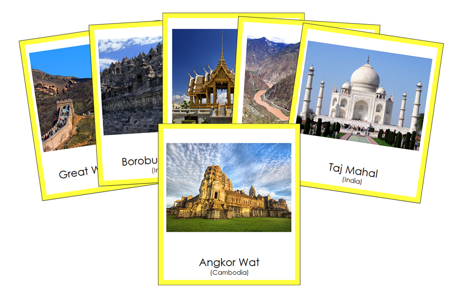 Landmarks of Asia 3-Part Cards by Montessori Print Shop