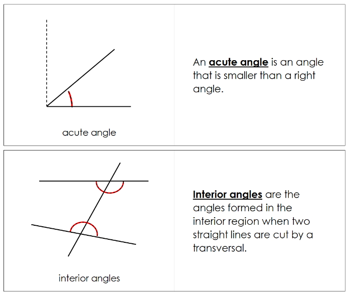 Study of Angles Geometry Book - Montessori Print Shop Digital Download