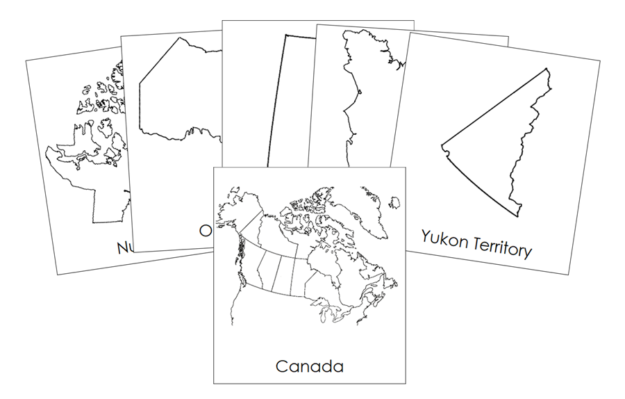 Provinces & Territories of Canada by Montessori Print Shop