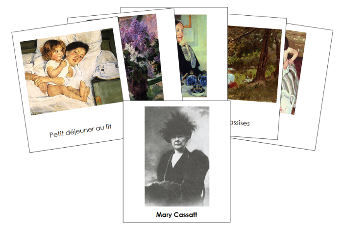 French - Mary Cassatt Art Cards - Montessori Print Shop Digital Download