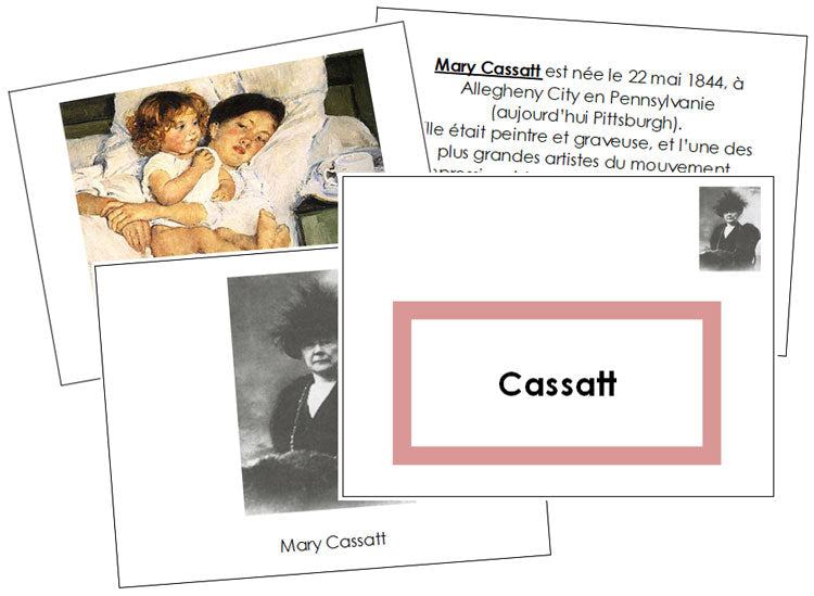 French - Mary Cassatt Art Book (border) - Montessori Print Shop