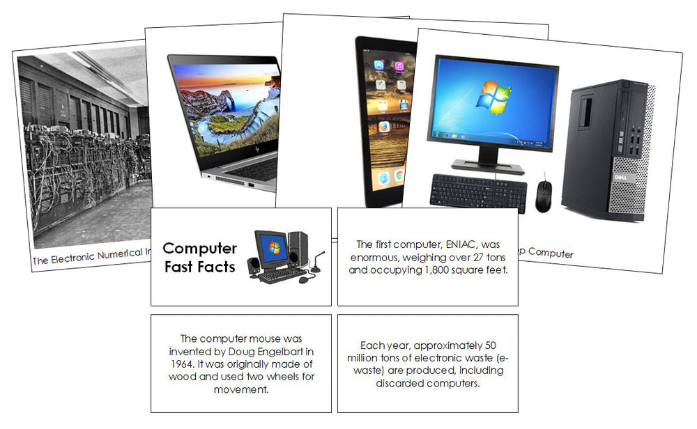 Computer Fast Facts & Pictures - Montessori Print Shop Digital Download