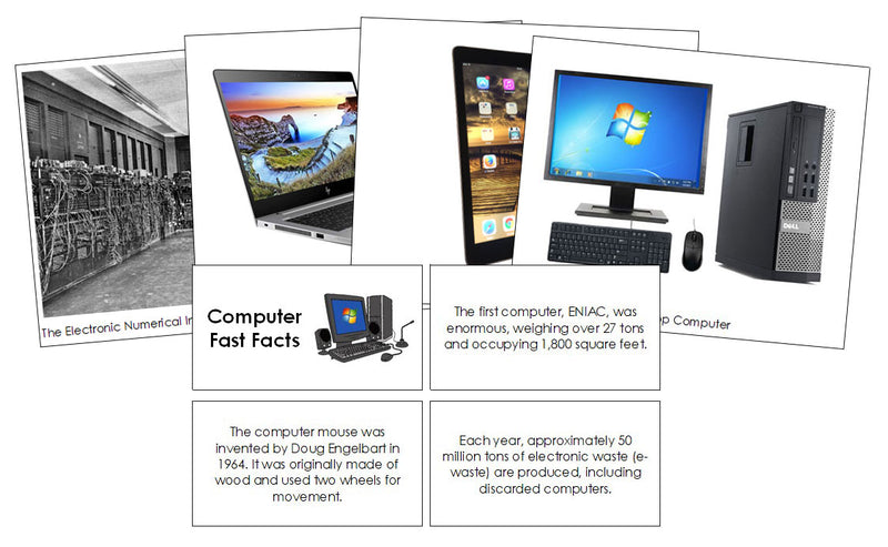 Computer Fast Facts & Pictures - Montessori Print Shop Digital Download