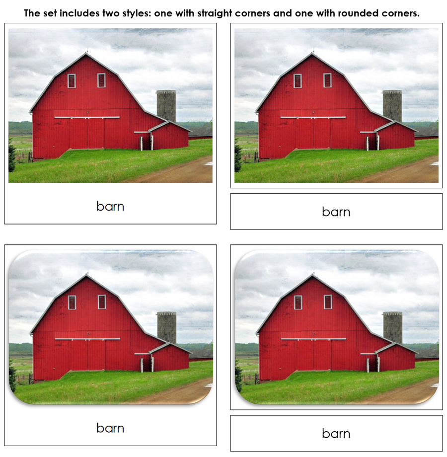 Down On The Farm - Safari Toob Cards by Montessori Print Shop