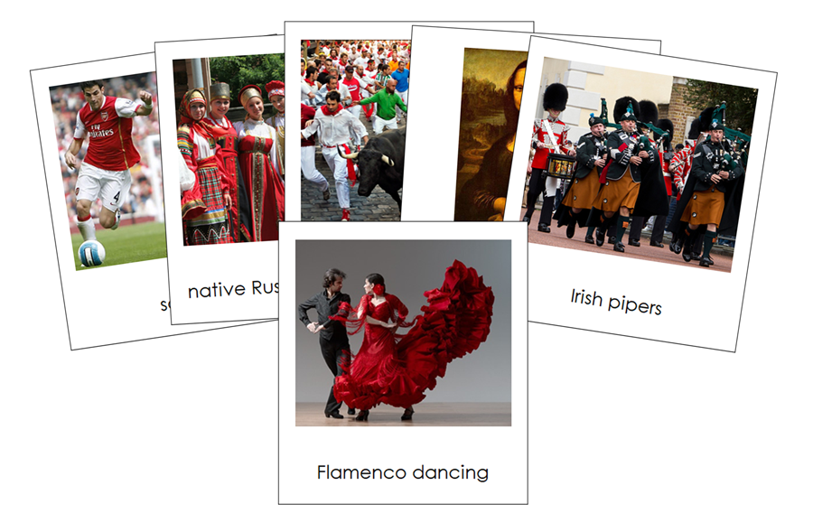 Culture of Europe 3-Part Cards by Montessori Print Shop