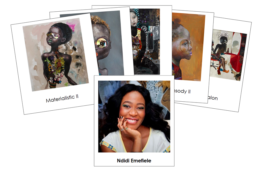 Ndidi Emefiele 3-Part Art Cards - Montessori Print Shop Digital Download