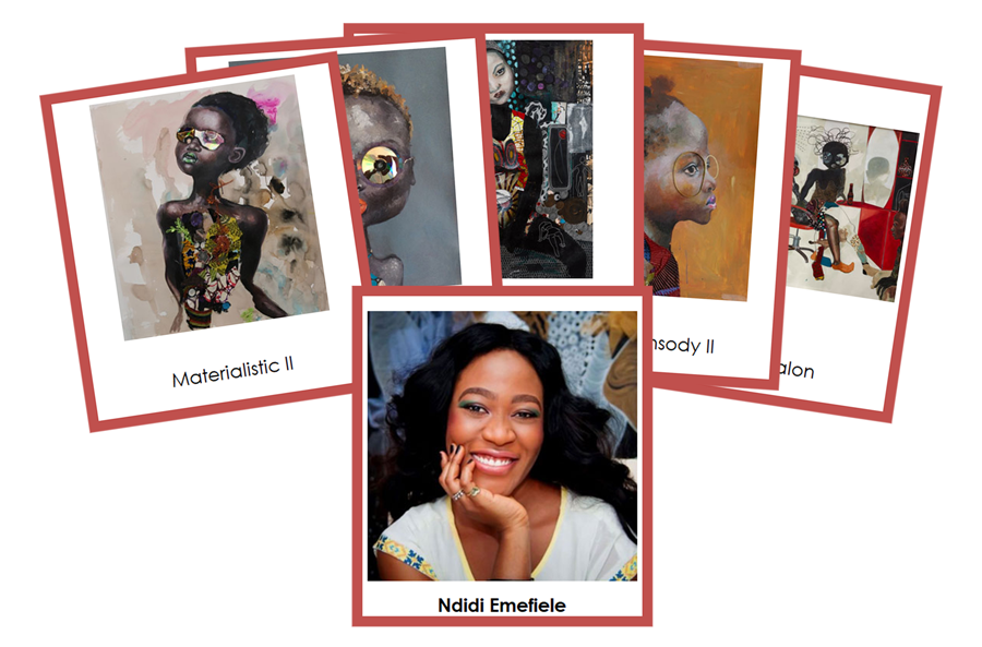 Ndidi Emefiele 3-Part Art Cards - Montessori Print Shop Digital Download