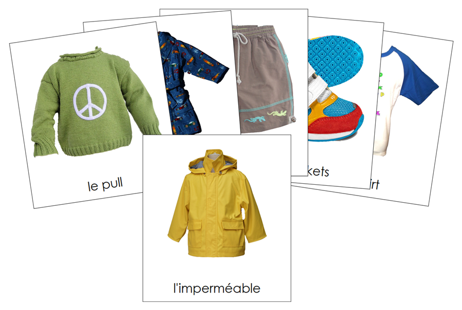 French - Clothing - Les cartes d'habillement - Montessori Print Shop Digital Download
