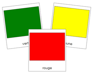 French - Colors - Les cartes de couleur - Montessori Print Shop
