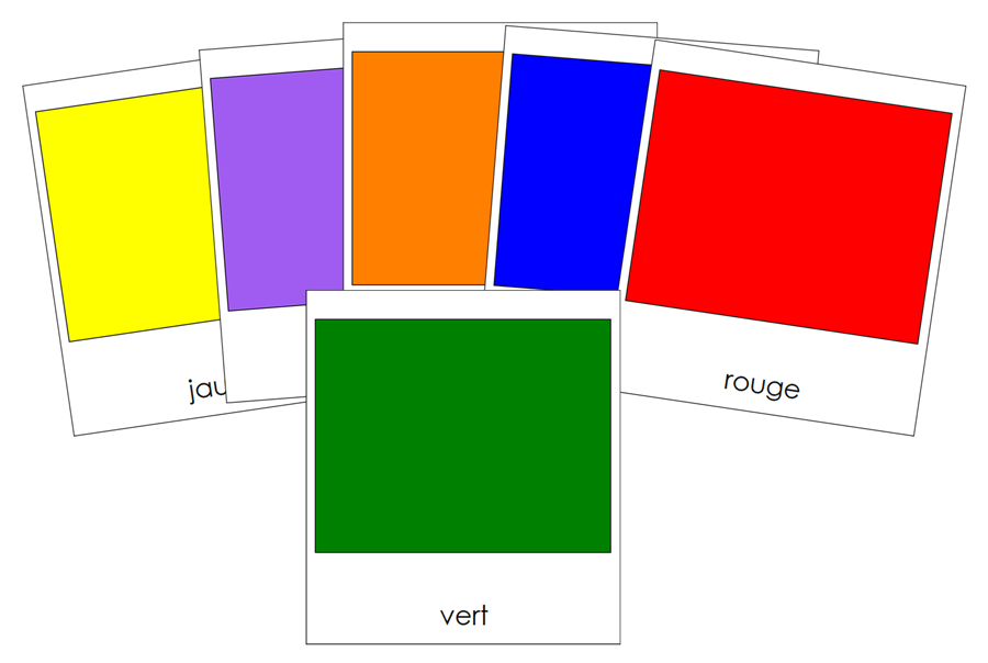 French - Colors - Les cartes de couleur - Montessori Print Shop Digital Download