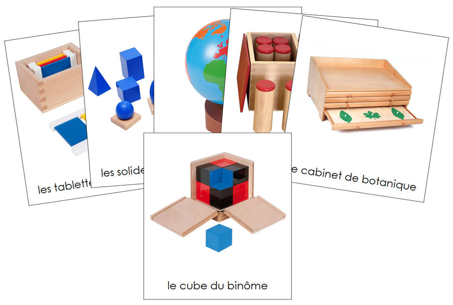 French - Montessori Materials - Les cartes matérielles Montessori - Montessori Print Shop Digital Download