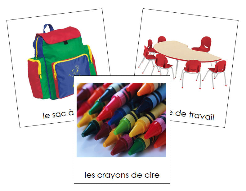 French - School Items - Articles l'école - Montessori Print Shop