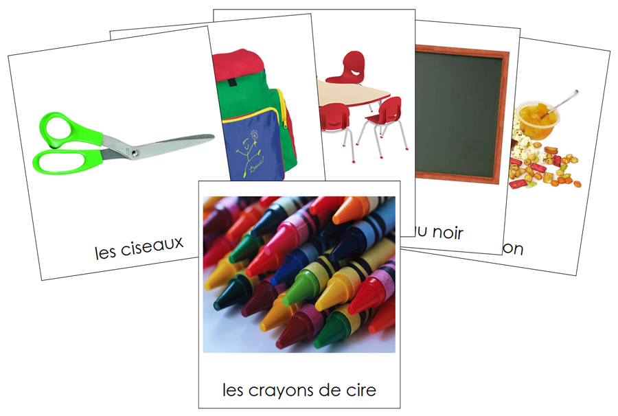 French - School Items - Articles l'école - Montessori Print Shop Digital Download