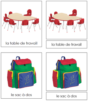 French - School Items - Articles l'école - Montessori Print Shop