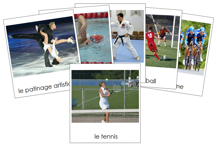 French - Sports - Les cartes de sport - Montessori Print Shop Digital Download