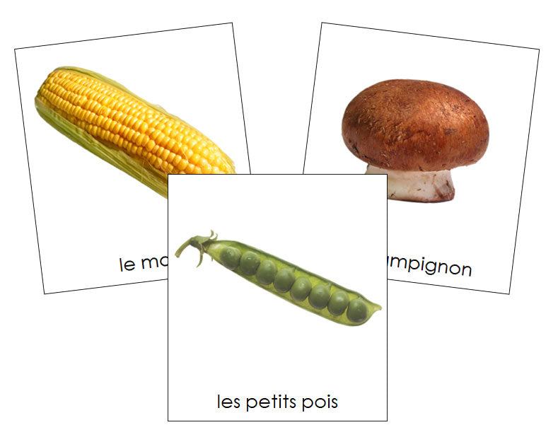French - Vegetables - Les cartes de légumes
