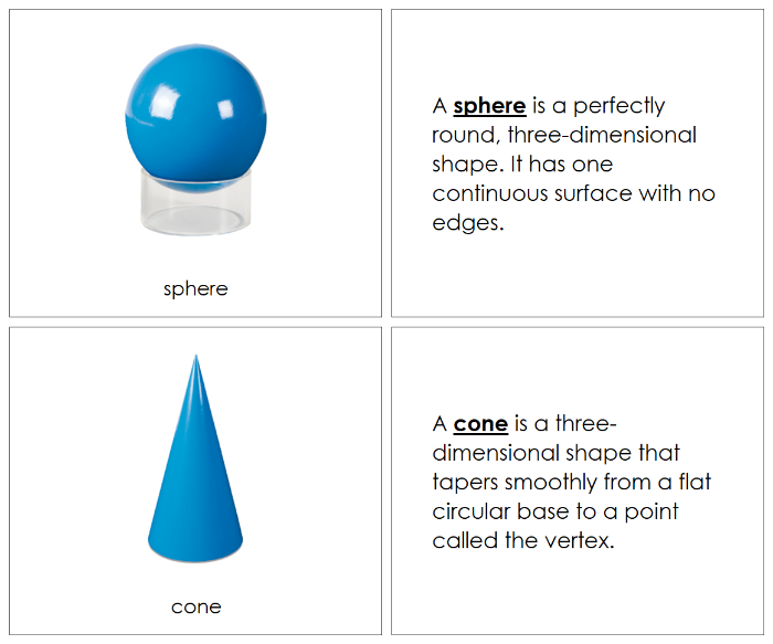 Geometric Solids Book - Montessori Print Shop Digital Download 