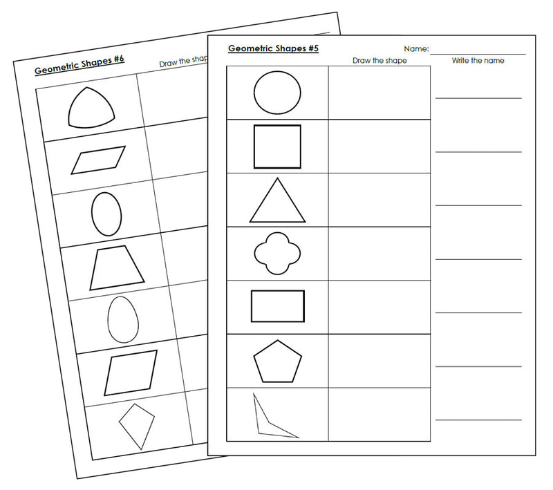 Geometric Shapes Matching Cards - Montessori Print Shop Digital Download