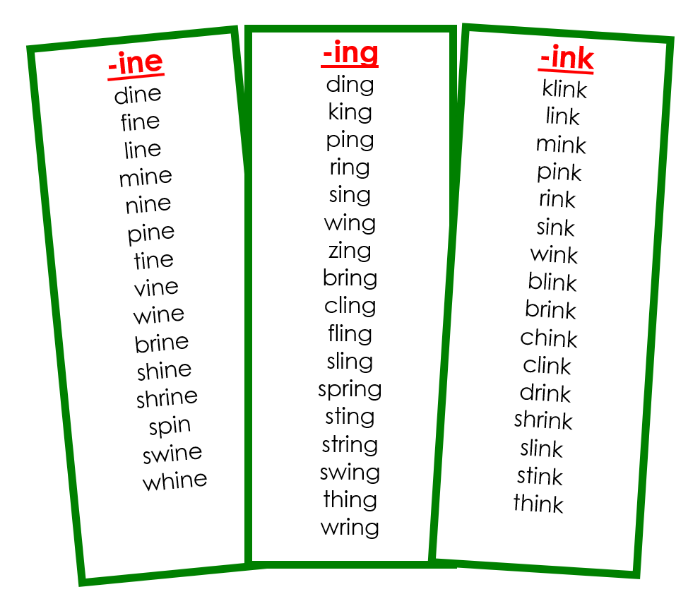 Green Word Families - Montessori Print Shop Digital Download